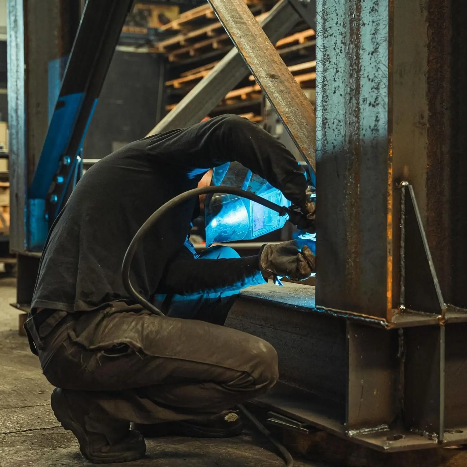 Soudeur ADUS au travail